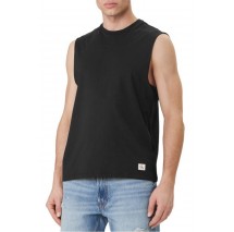 CALVIN KLEIN JEANS 30S JERSEY BADGE MUSCLE TANK T-SHIRT ΑΜΑΝΙΚΗ ΜΠΛΟΥΖΑ ΑΝΔΡΙΚΗ BLACK
