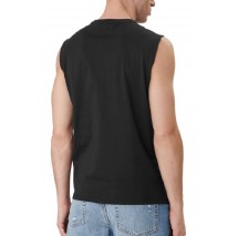 CALVIN KLEIN JEANS 30S JERSEY BADGE MUSCLE TANK T-SHIRT ΑΜΑΝΙΚΗ ΜΠΛΟΥΖΑ ΑΝΔΡΙΚΗ BLACK