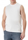 CALVIN KLEIN JEANS 30S JERSEY BADGE MUSCLE TANK T-SHIRT ΑΜΑΝΙΚΗ ΜΠΛΟΥΖΑ ΑΝΔΡΙΚΗ BRIGHT WHITE