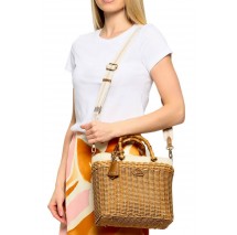 LIU JO SUMMER TOTE BAG AA6216A0004 ΤΣΑΝΤΑ ΓΥΝΑΙΚΕΙΑ NATURAL