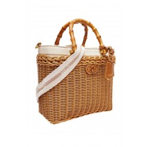 LIU JO SUMMER TOTE BAG AA6216A0004 ΤΣΑΝΤΑ ΓΥΝΑΙΚΕΙΑ NATURAL