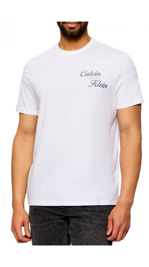 CALVIN KLEIN JEANS 30s EU CALVIN KLEIN RESRT GRA T-SHIRT ΜΠΛΟΥΖΑ ΑΝΔΡΙΚΗ BRIGHT WHITE