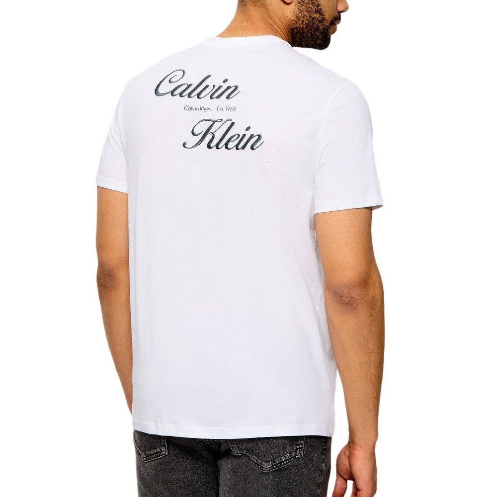 CALVIN KLEIN JEANS 30s EU CALVIN KLEIN RESRT GRA T-SHIRT ΜΠΛΟΥΖΑ ΑΝΔΡΙΚΗ BRIGHT WHITE
