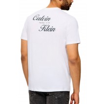 CALVIN KLEIN JEANS 30s EU CALVIN KLEIN RESRT GRA T-SHIRT ΜΠΛΟΥΖΑ ΑΝΔΡΙΚΗ BRIGHT WHITE