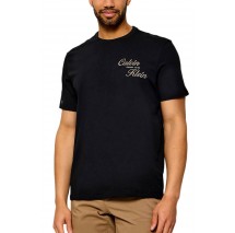 CALVIN KLEIN JEANS 30s EU CALVIN KLEIN RESRT GRA T-SHIRT ΜΠΛΟΥΖΑ ΑΝΔΡΙΚΗ BLACK