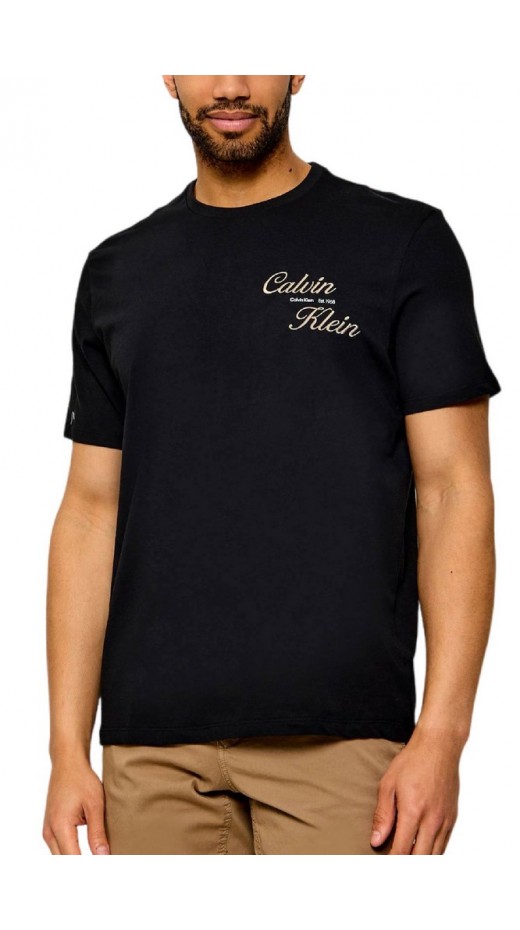 CALVIN KLEIN JEANS 30s EU CALVIN KLEIN RESRT GRA T-SHIRT ΜΠΛΟΥΖΑ ΑΝΔΡΙΚΗ BLACK