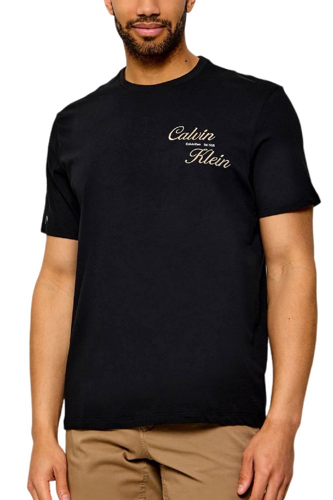 CALVIN KLEIN JEANS 30s EU CALVIN KLEIN RESRT GRA T-SHIRT ΜΠΛΟΥΖΑ ΑΝΔΡΙΚΗ BLACK