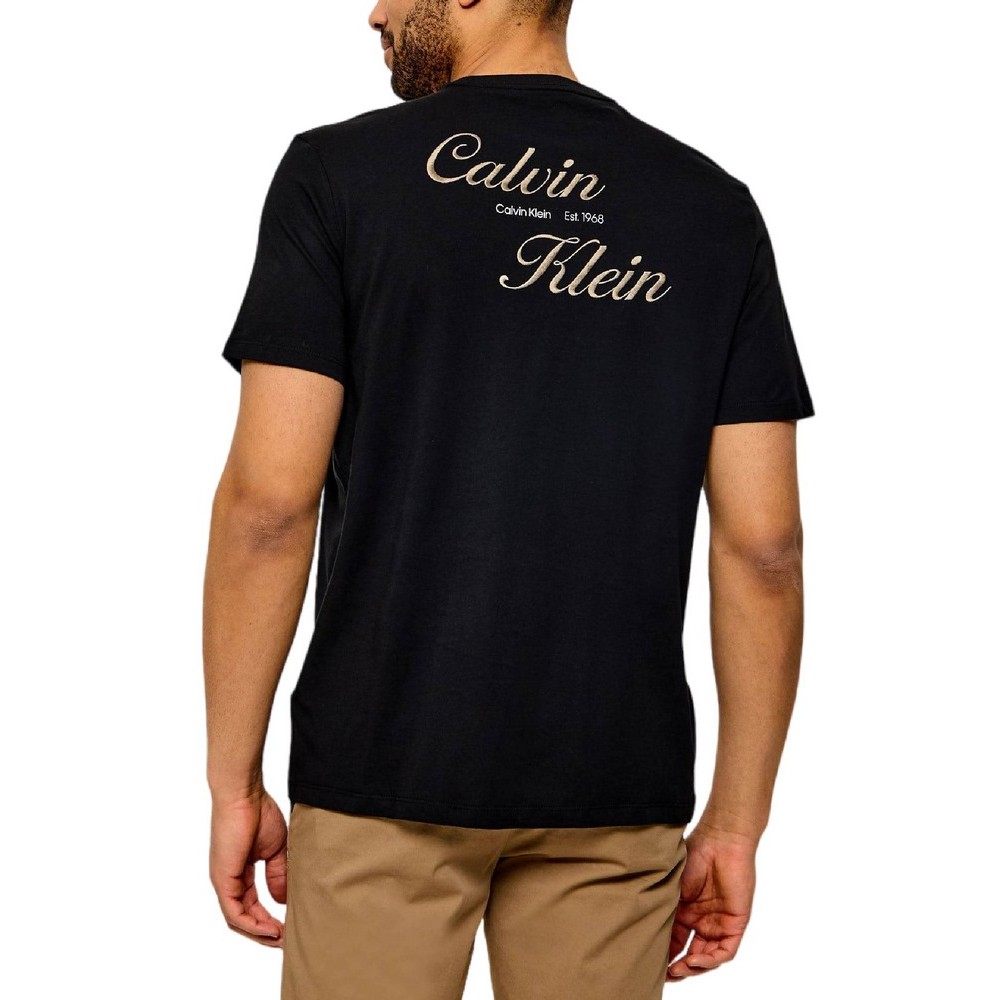 CALVIN KLEIN JEANS 30s EU CALVIN KLEIN RESRT GRA T-SHIRT ΜΠΛΟΥΖΑ ΑΝΔΡΙΚΗ BLACK