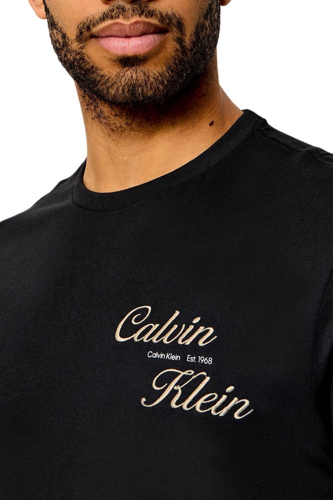 CALVIN KLEIN JEANS 30s EU CALVIN KLEIN RESRT GRA T-SHIRT ΜΠΛΟΥΖΑ ΑΝΔΡΙΚΗ BLACK