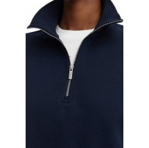 TOMMY JEANS BXY 1/4 ZIP TAPE ΦΟΥΤΕΡ ΜΠΛΟΥΖΑ ΓΥΝΑΙΚΕΙΑ NAVY
