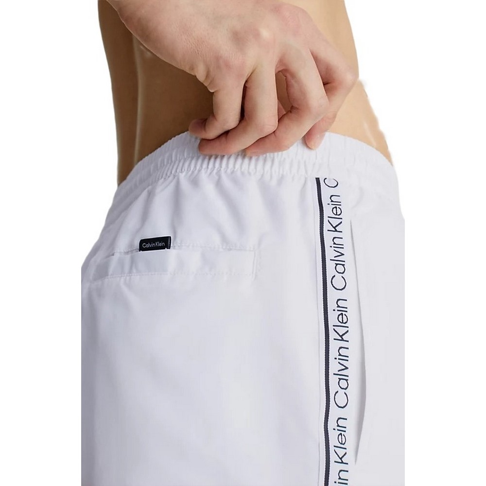 CALVIN KLEIN JEANS SHORT DRAWSRTRING ΜΑΓΙΟ ΑΝΔΡΙΚΟ WHITE