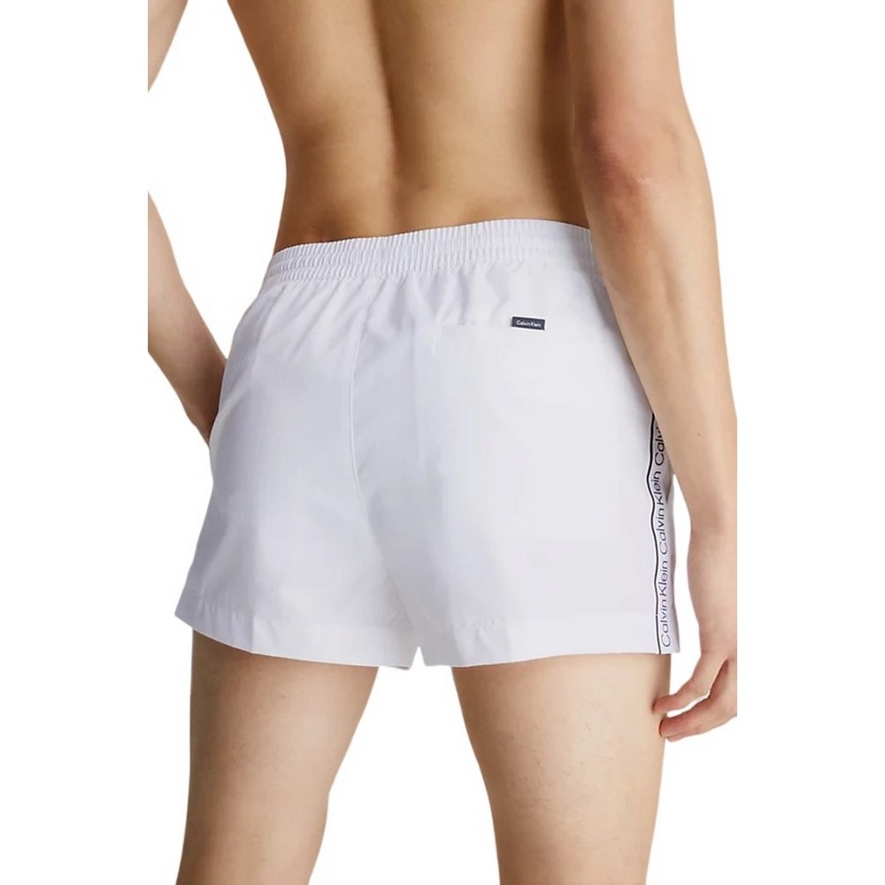 CALVIN KLEIN JEANS SHORT DRAWSRTRING ΜΑΓΙΟ ΑΝΔΡΙΚΟ WHITE