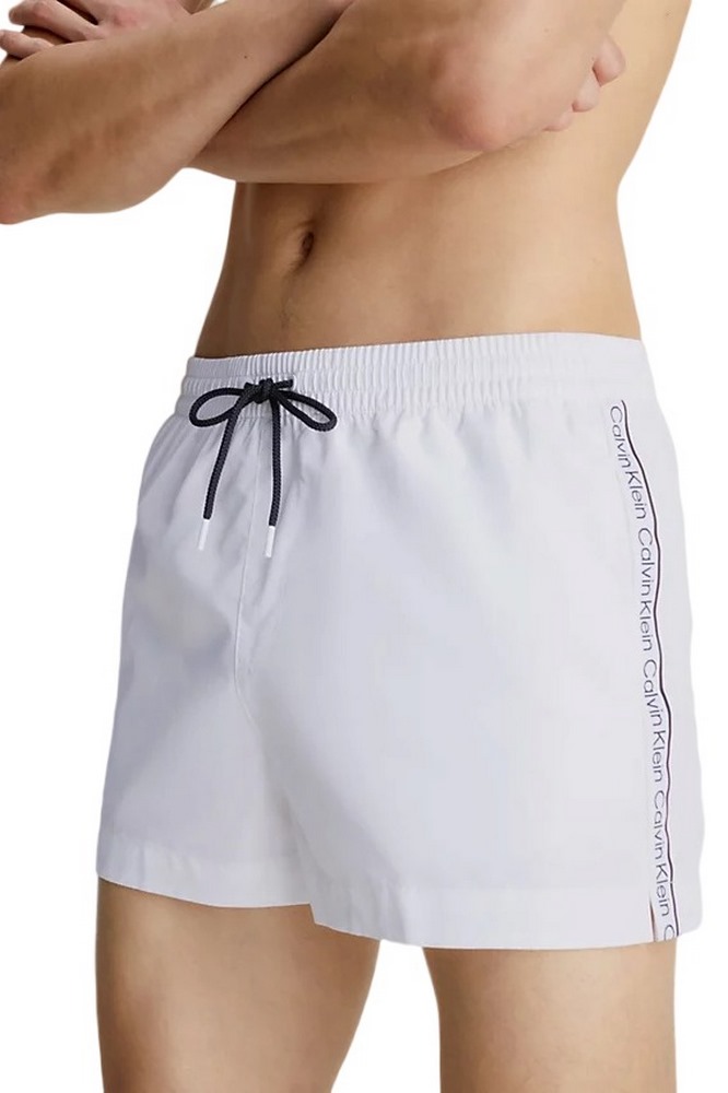 CALVIN KLEIN JEANS SHORT DRAWSRTRING ΜΑΓΙΟ ΑΝΔΡΙΚΟ WHITE