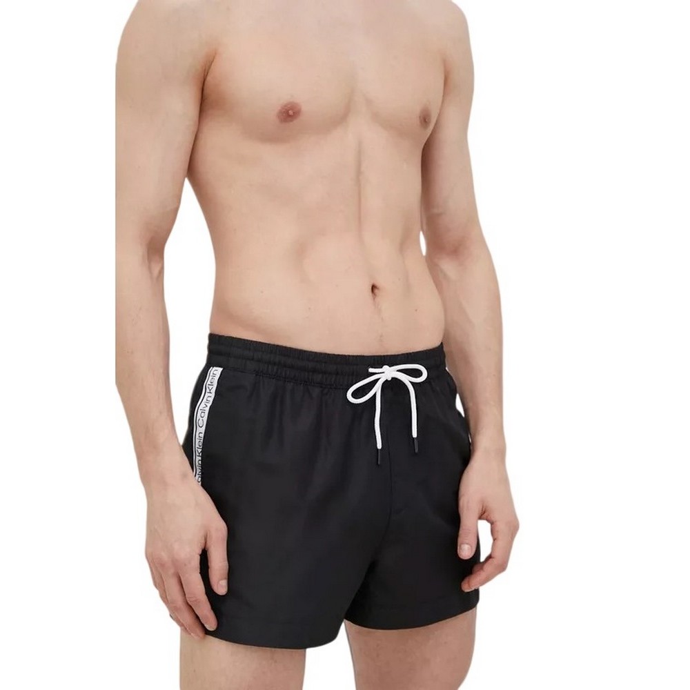 CALVIN KLEIN JEANS SHORT DRAWSRTRING ΜΑΓΙΟ ΑΝΔΡΙΚΟ BLACK