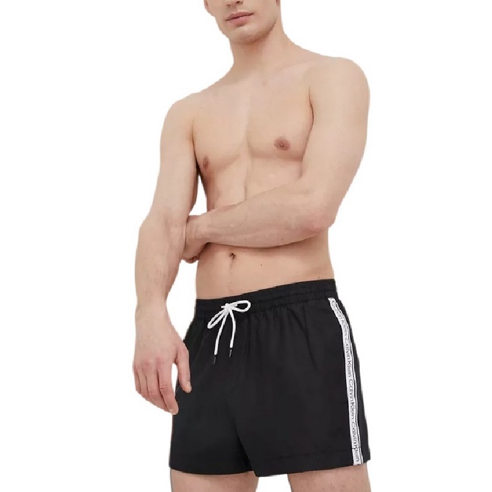 CALVIN KLEIN JEANS SHORT DRAWSRTRING ΜΑΓΙΟ ΑΝΔΡΙΚΟ BLACK