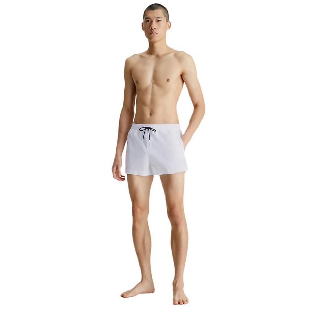 CALVIN KLEIN JEANS SHORT DRAWSRTRING ΜΑΓΙΟ ΑΝΔΡΙΚΟ WHITE