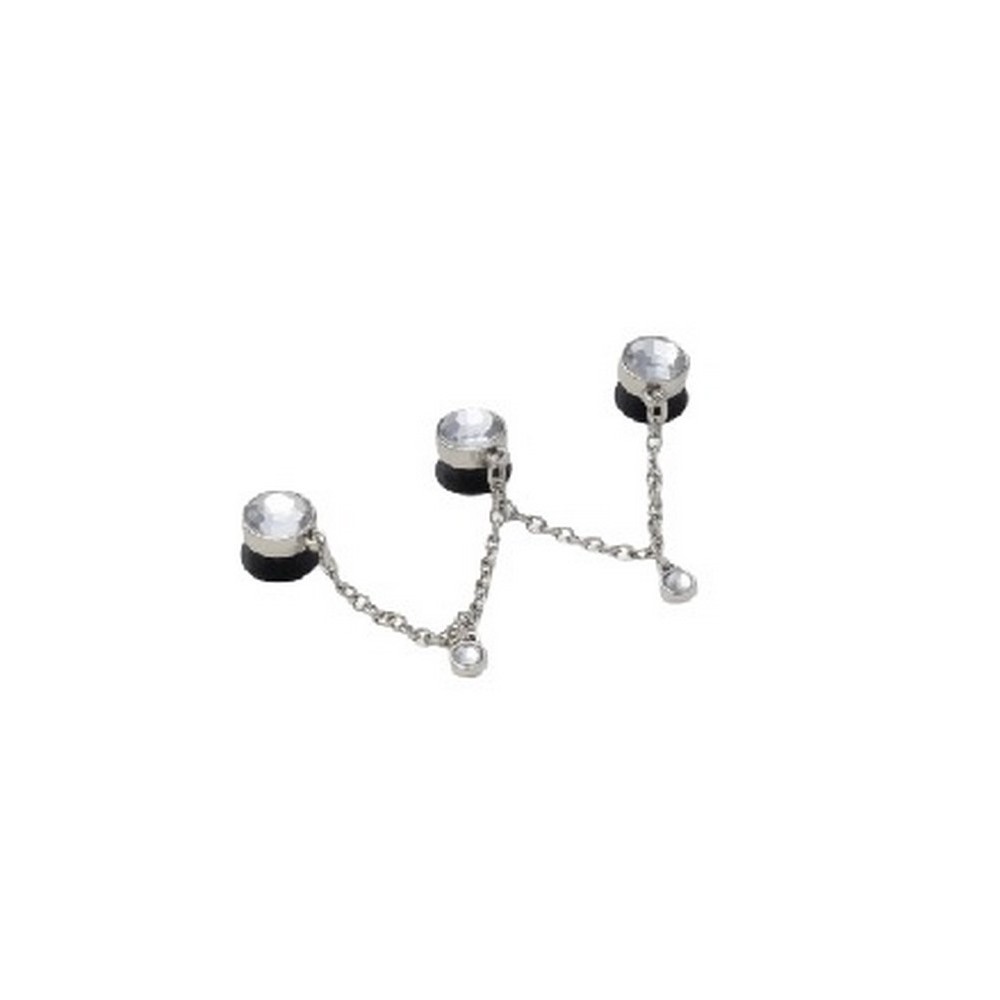 CROCS SILVER TRIPLE SMT GEM CHAIN JIBBITZ CHARMS ΑΞΕΣΟΥΑΡ ΓΥΝΑΙΚΕΙΟ SILVER