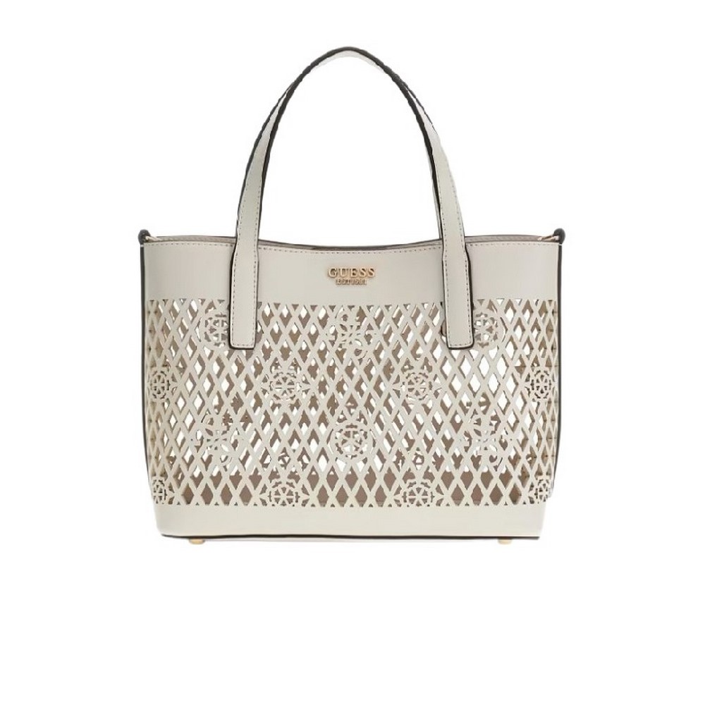GUESS LETTY 2 IN 1 MINI TOTE ΤΣΑΝΤΑ ΓΥΝΑΙΚΕΙΑ OFF WHITE