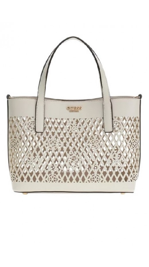 GUESS LETTY 2 IN 1 MINI TOTE ΤΣΑΝΤΑ ΓΥΝΑΙΚΕΙΑ OFF WHITE