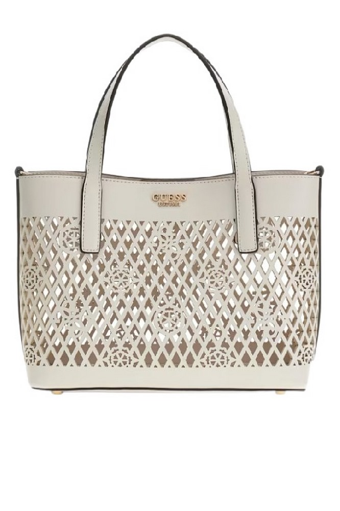 GUESS LETTY 2 IN 1 MINI TOTE ΤΣΑΝΤΑ ΓΥΝΑΙΚΕΙΑ OFF WHITE