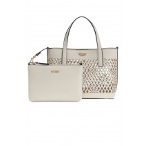 GUESS LETTY 2 IN 1 MINI TOTE ΤΣΑΝΤΑ ΓΥΝΑΙΚΕΙΑ OFF WHITE