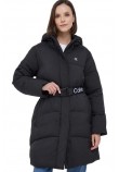 CALVIN KLEIN JEANS LOGO BELT LONG PUFFER ΜΠΟΥΦΑΝ ΓΥΝΑΙΚΕΙΟ BLACK