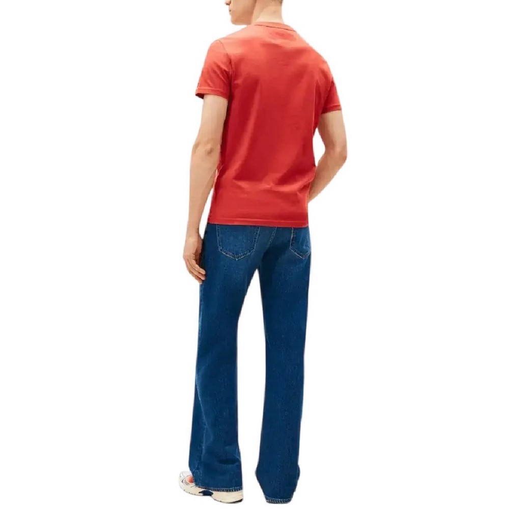 TOMMY JEANS SLIM ENTRY DNA T-SHIRT ΜΠΛΟΥΖΑ ΑΝΔΡΙΚΗ RED