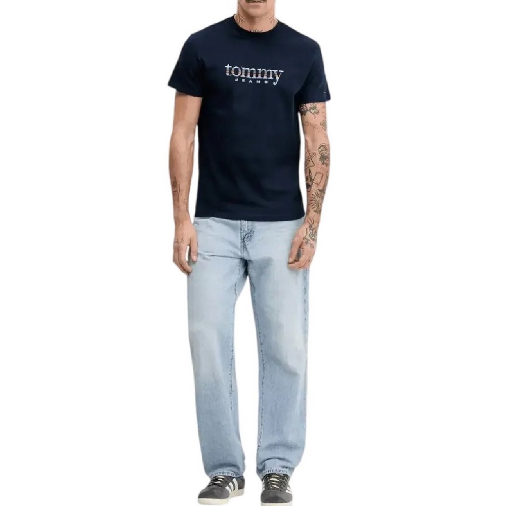 TOMMY JEANS SLIM ENTRY DNA T-SHIRT ΜΠΛΟΥΖΑ ΑΝΔΡΙΚΗ NAVY