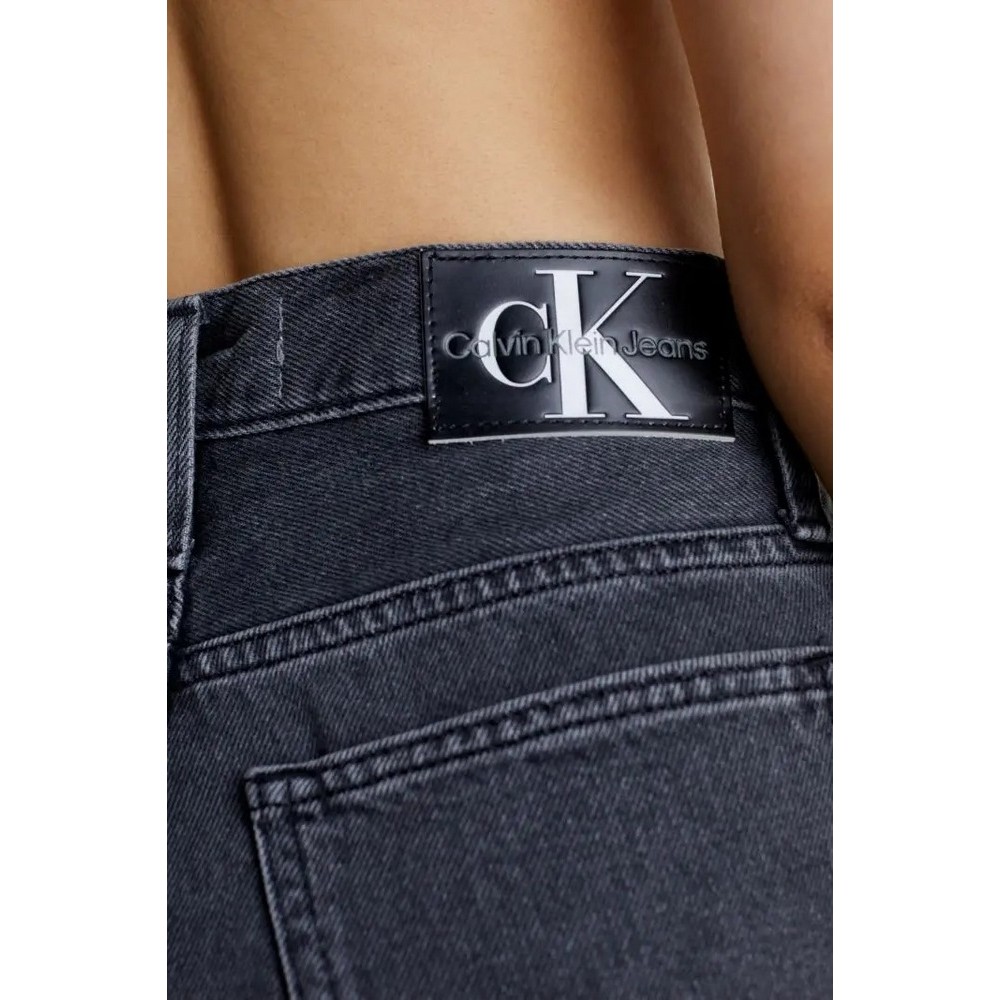 CALVIN KLEIN BERMUDA MOM SHORT ΣΟΡΤΣ ΓΥΝΑΙΚΕΙΟ BLACK DENIM