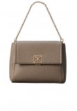 CALVIN KLEIN EMBLEM HW PEBBLE CROSSBODY 20 ΤΣΑΝΤΑ ΓΥΝΑΙΚΕΙΑ TAUPE