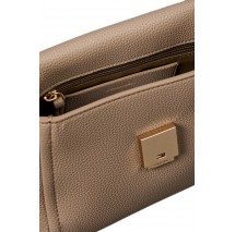 CALVIN KLEIN EMBLEM HW PEBBLE CROSSBODY 20 ΤΣΑΝΤΑ ΓΥΝΑΙΚΕΙΑ TAUPE