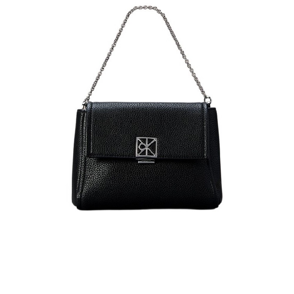 CALVIN KLEIN EMBLEM HW PEBBLE CROSSBODY 20 ΤΣΑΝΤΑ ΓΥΝΑΙΚΕΙΑ BLACK