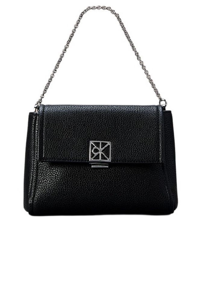 CALVIN KLEIN EMBLEM HW PEBBLE CROSSBODY 20 ΤΣΑΝΤΑ ΓΥΝΑΙΚΕΙΑ BLACK