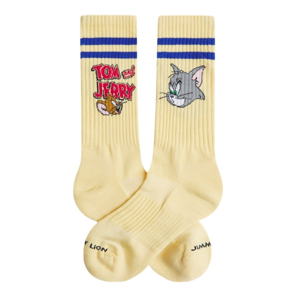 JIMMY LION ATHLETIC TOM AND JERRY HEADS ΚΑΛΤΣΕΣ UNISEX YELLOW