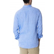 U.S.POLO ZED 000191 EH03 SHIRT LS SLIM FIT ΠΟΥΚΑΜΙΣΟ ΑΝΔΡΙΚΟ BLUE