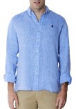 U.S.POLO ZED 000191 EH03 SHIRT LS SLIM FIT ΠΟΥΚΑΜΙΣΟ ΑΝΔΡΙΚΟ BLUE