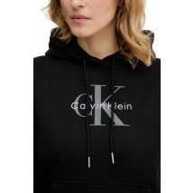 CALVIN KLEIN JEANS MONOLOGO FRENCH TERRY PO HOOD ΦΟΥΤΕΡ ΜΠΛΟΥΖΑ ΓΥΝΑΙΚΕΙΑ BLACK