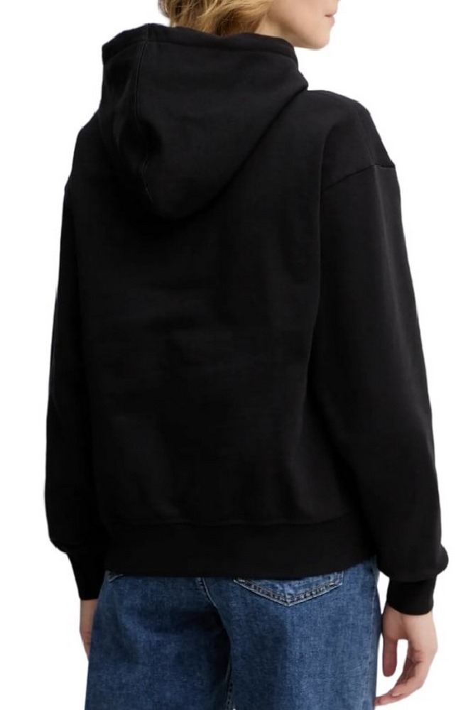 CALVIN KLEIN JEANS MONOLOGO FRENCH TERRY PO HOOD ΦΟΥΤΕΡ ΜΠΛΟΥΖΑ ΓΥΝΑΙΚΕΙΑ BLACK