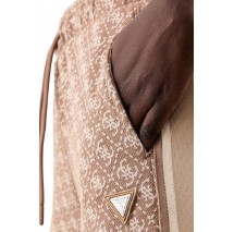 GUESS 4G ALLOVER JACQUARD LONG PANTS ΠΑΝΤΕΛΟΝΙ ΓΥΝΑΙΚΕΙΟ CAMEL