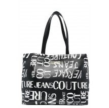 VERSACE JEANS COUTURE RANGE I - SOFT ALLOVER LOGO, SKETCH ΤΣΑΝΤΑ  ΓΥΝΑΙΚΕΙΑ BLACK/WHITE