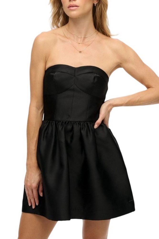 SUPERDRY LBD CORSET CAMI MINI DRESS ΦΟΡΕΜΑ ΓΥΝΑΙΚΕΙΟ BLACK
