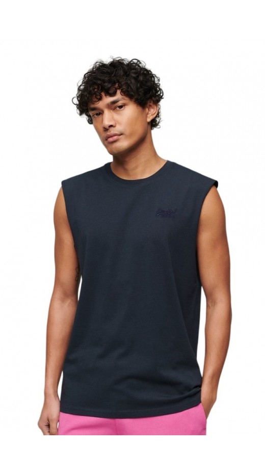 SUPERDRY ESSENTIAL LOGO TANK UB ΜΠΛΟΥΖΑ ΑΝΔΡΙΚΗ NAVY