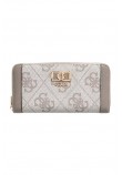 GUESS KARNILLA LOGO SLG LRG ZIP ARND ΠΟΡΤΟΦΟΛΙ ΓΥΝΑΙΚΕΙΟ TAUPE