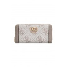 GUESS KARNILLA LOGO SLG LRG ZIP ARND ΠΟΡΤΟΦΟΛΙ ΓΥΝΑΙΚΕΙΟ TAUPE