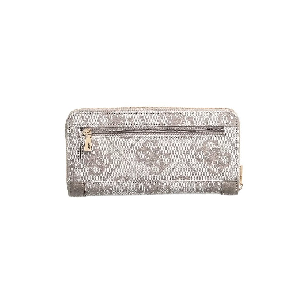 GUESS KARNILLA LOGO SLG LRG ZIP ARND ΠΟΡΤΟΦΟΛΙ ΓΥΝΑΙΚΕΙΟ TAUPE