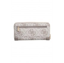 GUESS KARNILLA LOGO SLG LRG ZIP ARND ΠΟΡΤΟΦΟΛΙ ΓΥΝΑΙΚΕΙΟ TAUPE