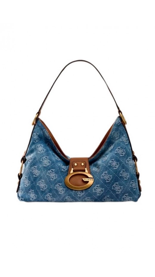 GUESS CAMDEN SHOULDER BAG HWDB9308180 ΤΣΑΝΤΑ ΓΥΝΑΙΚΕΙΑ BLUΕ DENIM