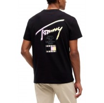 TOMMY JEANS REG CITY SIGN EXT T-SHIRT ΜΠΛΟΥΖΑ ΑΝΔΡΙΚΗ BLACK