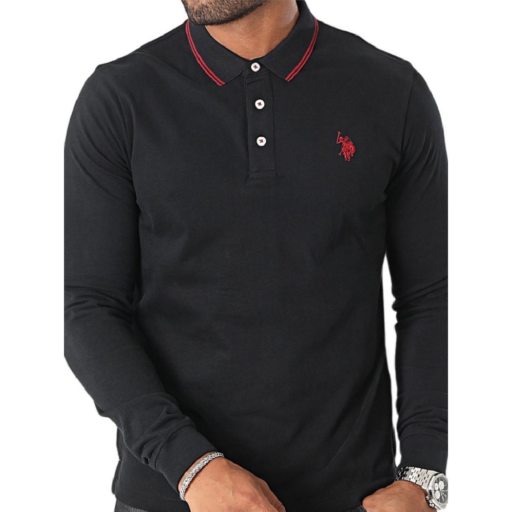 U.S.POLO ASSN KENE ΜΠΛΟΥΖΑ ΑΝΔΡΙΚΗ BLACK