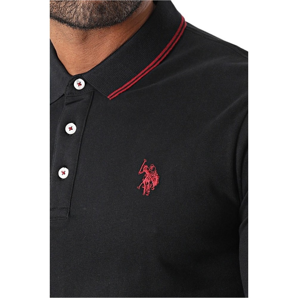 U.S.POLO ASSN KENE ΜΠΛΟΥΖΑ ΑΝΔΡΙΚΗ BLACK